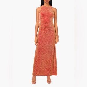 Parker Red/ Gold Shimmer Dress - Size S (worn for 3 hours)